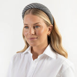 THE BLACK AND WHITE CHECK HEADBAND