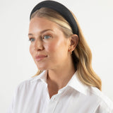 black linen women's headband