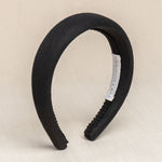 black linen headband