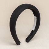 black linen headband