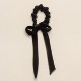 THE BLACK VELVET SCRUNCHIE WITH BOW