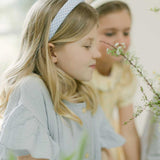 THE BLUE GINGHAM CHILDREN'S HEADBAND
