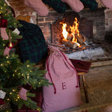 THE BURGUNDY GINGHAM PRESENT SACK