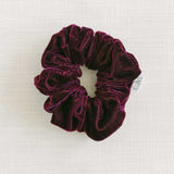 THE BURGUNDY VELVET SCRUNCHIE