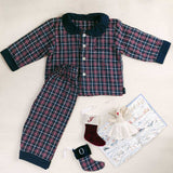 The Little One's Burgundy Tartan Pyjamas