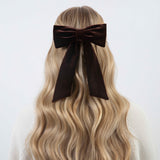 THE CHOCOLATE BROWN VELVET BOW