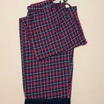 burgundy tartan pyjamas bottoms