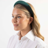 forest green velvet headband