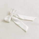 THE IVORY SATIN CLASSIC BOW