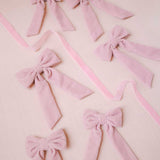 THE PINK VELVET CHILDREN'S BOW