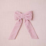 THE PINK VELVET CHILDREN'S BOW