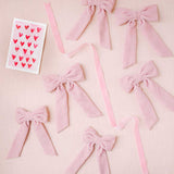 THE PINK VELVET CHILDREN'S BOW