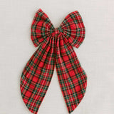 THE RED TARTAN MAXI BOW