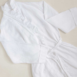 The White Ruffled Linen Robe