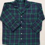 women's black watch tartan pyjama top