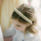 THE YELLOW FLORAL CHILDREN'S HEADBAND MADE WITH LIBERTY FABRIC