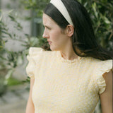 THE LIGHT YELLOW LINEN HEADBAND