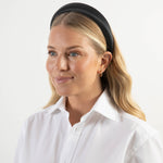 black satin women's headband