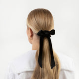 THE BLACK VELVET SCRUNCHIE WITH BOW