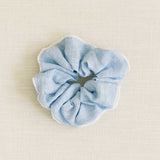THE BLUE CHAMBRAY LACE SCRUNCHIE