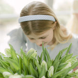 THE BLUE GINGHAM CHILDREN'S HEADBAND