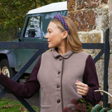 THE BURGUNDY TARTAN HEADBAND