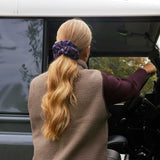 THE BURGUNDY TARTAN SCRUNCHIE