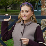 THE BURGUNDY TARTAN HEADBAND