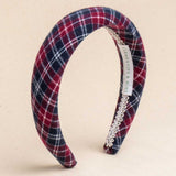 THE BURGUNDY TARTAN HEADBAND