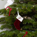 THE BURGUNDY VELVET STOCKING DECORATION