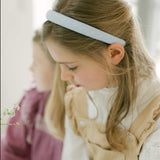 THE BLUE CHAMBRAY LINEN CHILDREN'S HEADBAND