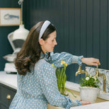 THE CHAMBRAY BLUE LINEN HEADBAND