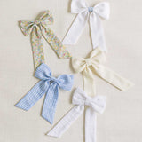 THE BLUE GINGHAM CHILDREN'S BOW