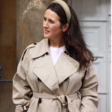 THE COFFEE BROWN LINEN HEADBAND