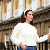 THE CREAM TWEED HEADBAND