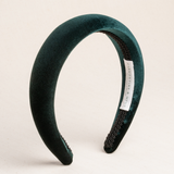forest green velvet headband