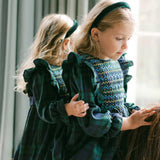 THE FOREST GREEN VELVET CHILDREN'S HEADBAND