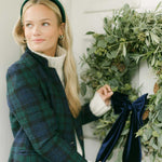 forest green women's velvet headband