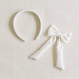THE IVORY SATIN CHILDREN'S HEADBAND