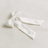 THE IVORY SATIN CLASSIC BOW