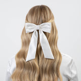 THE IVORY SATIN CLASSIC BOW