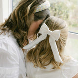 THE IVORY SATIN CHILDREN'S BOW