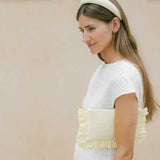 THE LIGHT YELLOW LINEN HEADBAND