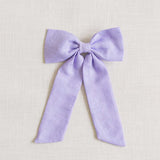 THE LILAC LINEN CLASSIC BOW
