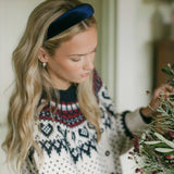 THE NAVY VELVET HEADBAND
