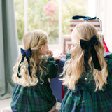 THE NAVY VELVET CHILDREN'S BOW