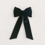 THE NAVY VELVET CHILDREN'S BOW