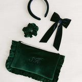 THE NAVY VELVET CLASSIC BOW