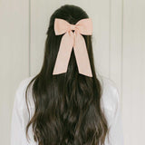 THE PEACH LINEN CLASSIC BOW