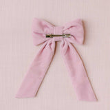 THE PINK VELVET CHILDREN'S BOW